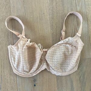 Panache Envy 36G Women Unlined Lace Bra Nude